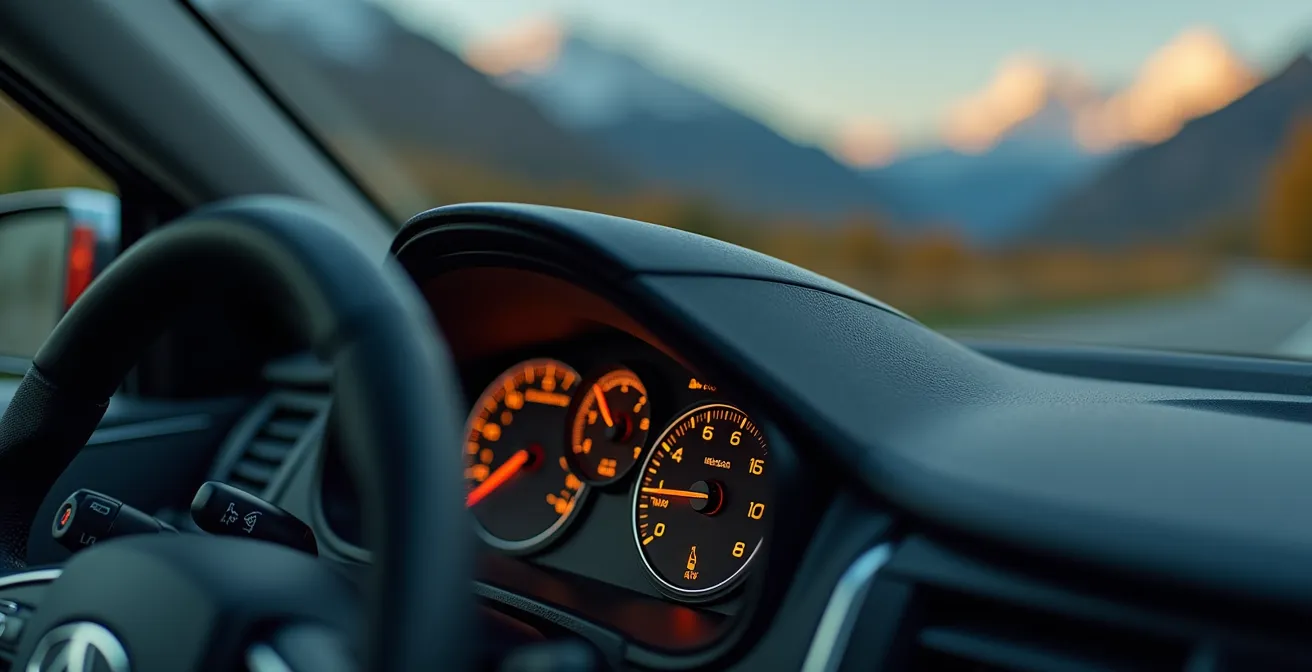 Vue macro du tableau de bord montrant la consommation instantanée en montée