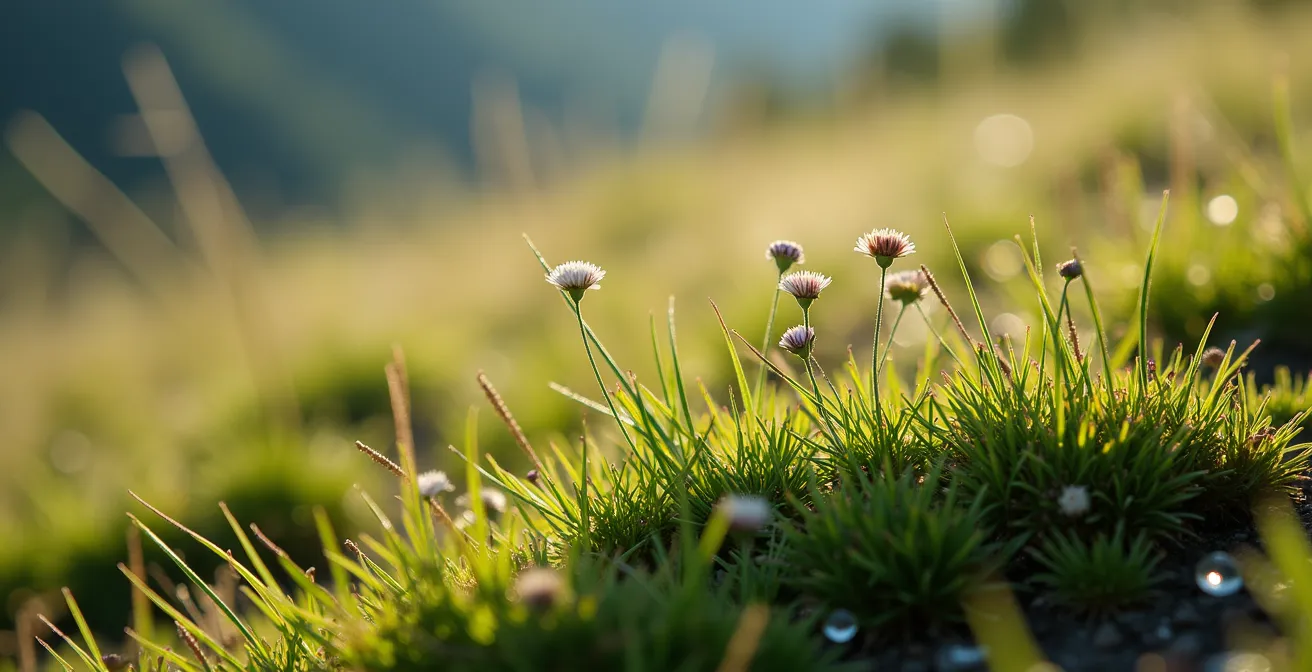 Paysage en mosaïque créé par le pâturage montrant différents milieux naturels